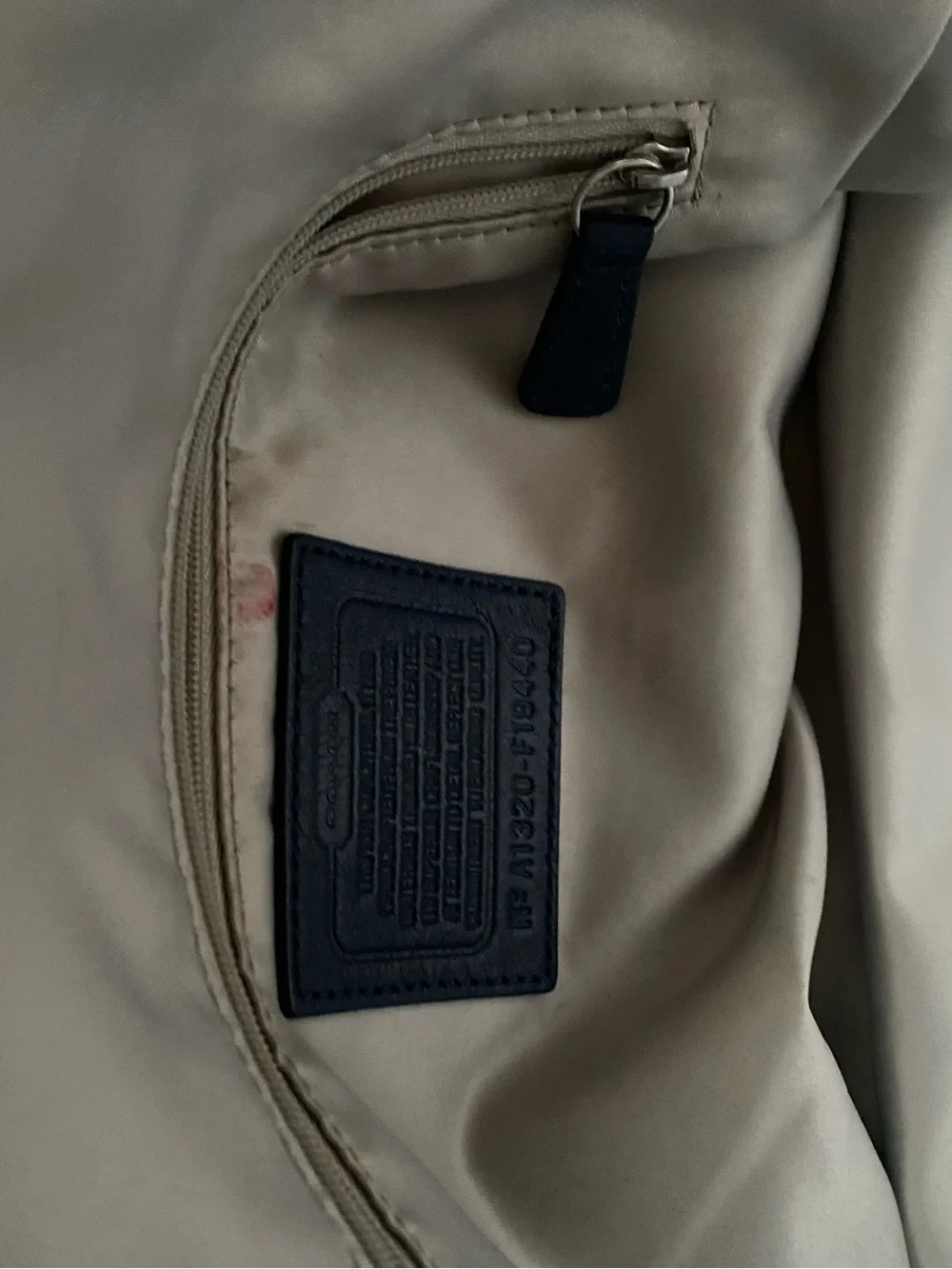 Coach Navy Signature Circle Tote - Picture 4 of 5